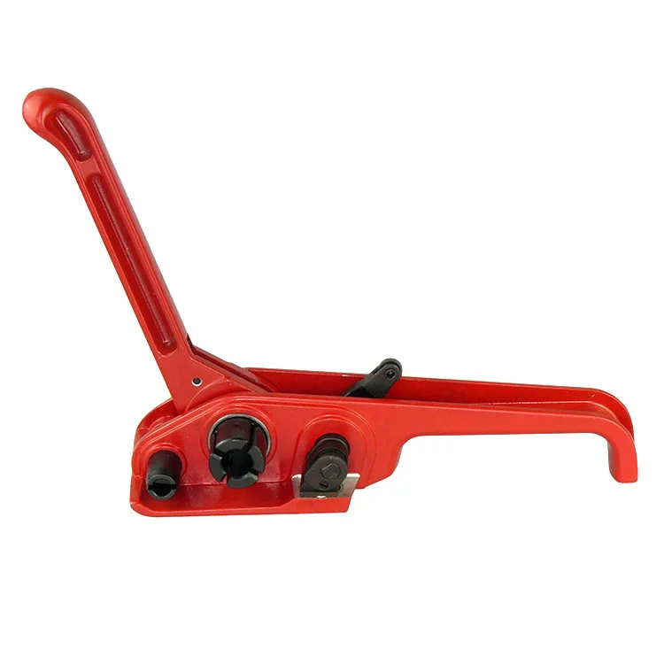 Semi-Automatic Red 13-19mm Composite Strap Paper Packaging Manual Tensioner Tool