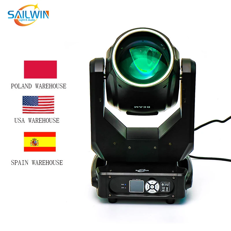 SPAIN STOCK Beam295 DJ Stage Lyre Sharpy 295W 14R Moving Head Beam Light With Flight Case 48+8 Facet Dual Prism