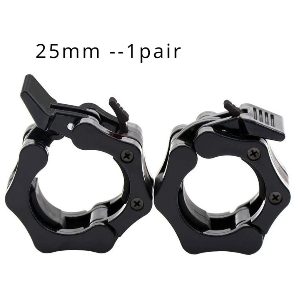 25/50mm Quick Release Barbell Clamps Spin Lock Barbell Collars Weight Bar Clips for Weightlifting and Strength Training