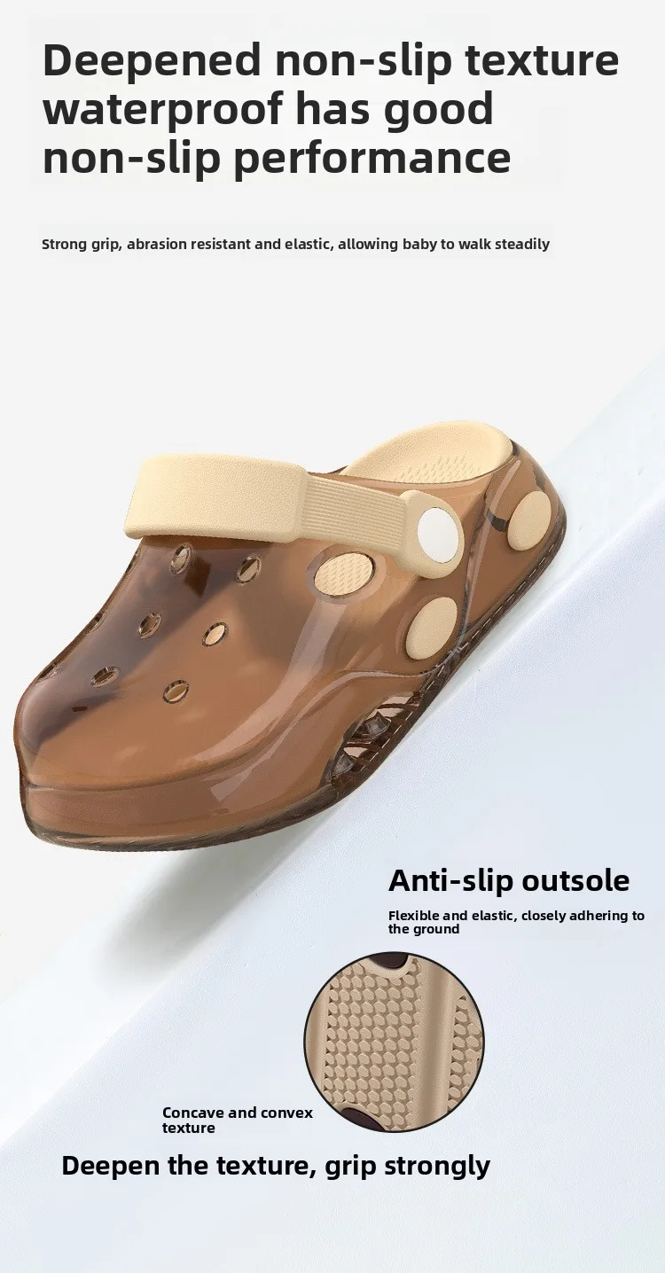 2026 Kinder-Sandalen mit Löchern, weiche, rutschfeste DIY-Design-Lochschuhe für Babys, Strand-Sandalen für Jungen und Mädchen – Detail 6