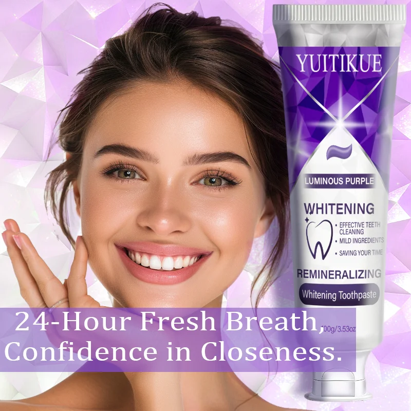 YUITIKUE Luminous Purple White - đánh giá và giá Remineralizing Toothpaste
