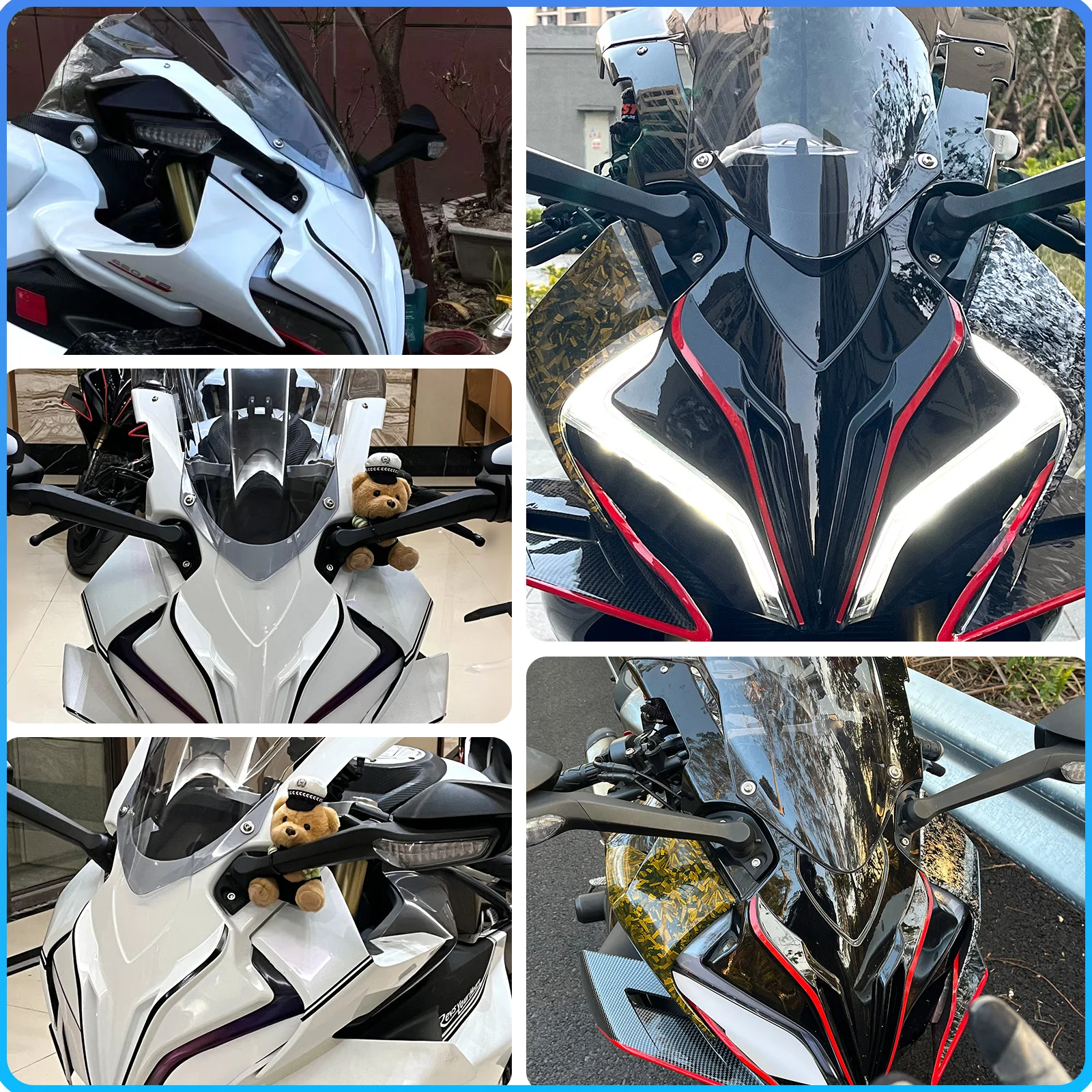 For CFMOTO 450SR 450SRS 450SS modified thickened front windshield deflector new sports windshield motorcycle accessories