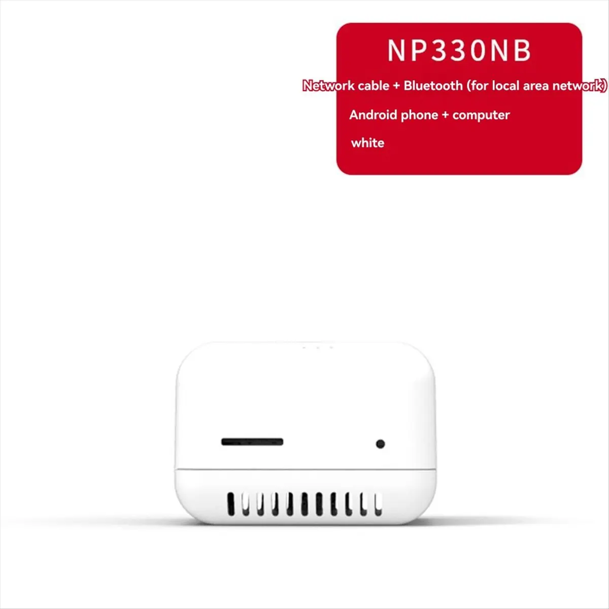 A06R 1PCS NP330 Network USB 2.0 Print Server USB2.0 Mini Printer Server 100Mbps RJ45 Connection for Androids Phones EU Plug