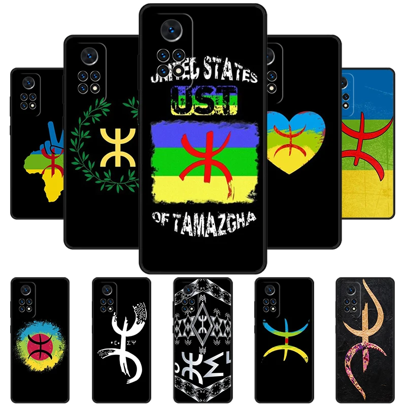 Standard Drapeau Amazigh berber Phone Case For Redmi Note 11 EPro 11S 10T 9S Promax 8 Pro Xiaomi Mi 11 12X 12S Ultra Cover