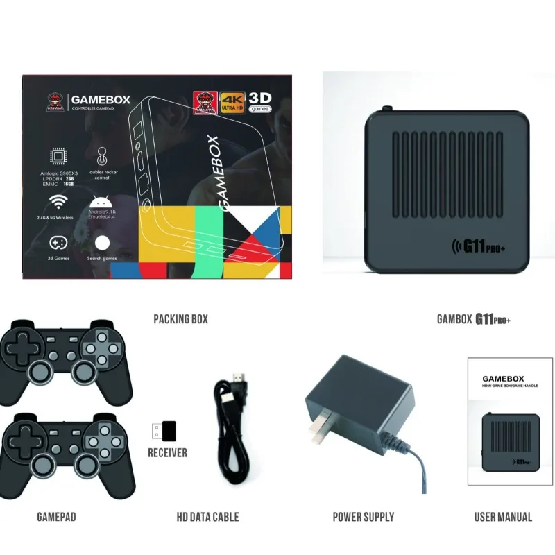 

G11PRO Game Console TV Box Dual System HDMI High Definition 4K 2.4G Set-top Box