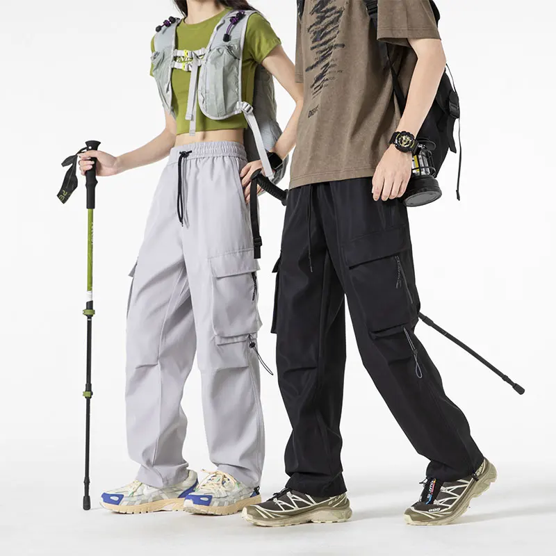 Sport Lange Hosen Frühling Herbst Männer Lose Atmungsaktivem Multi-tasche Sport Hose Laufen Fitness Casual Sport Lange Hosen