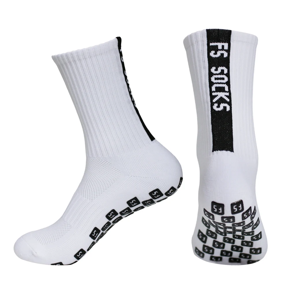 

1 Pair Anti-Slip Football Socks Men Women Sports Socks Breathable Silicone Bottom Soccer Outdoor Running Cycling Grip Socks