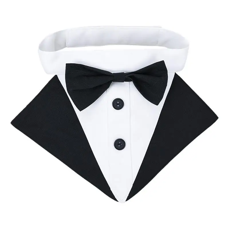 

Tuxedo Bowtie Dog Collar Bow Tie Wedding Bandana Collar Dog Bandanas Dog Tuxedo Comfortable Dog Tuxedo Harness Bandana Collar