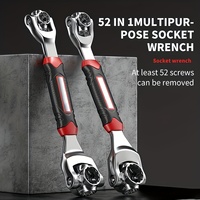 52-in-1 Multi-functional Socket Wrench, 8-19mm, Non-slip Handle, Universal Ratchet Spline Bolt Socket Rotating Hand Tool