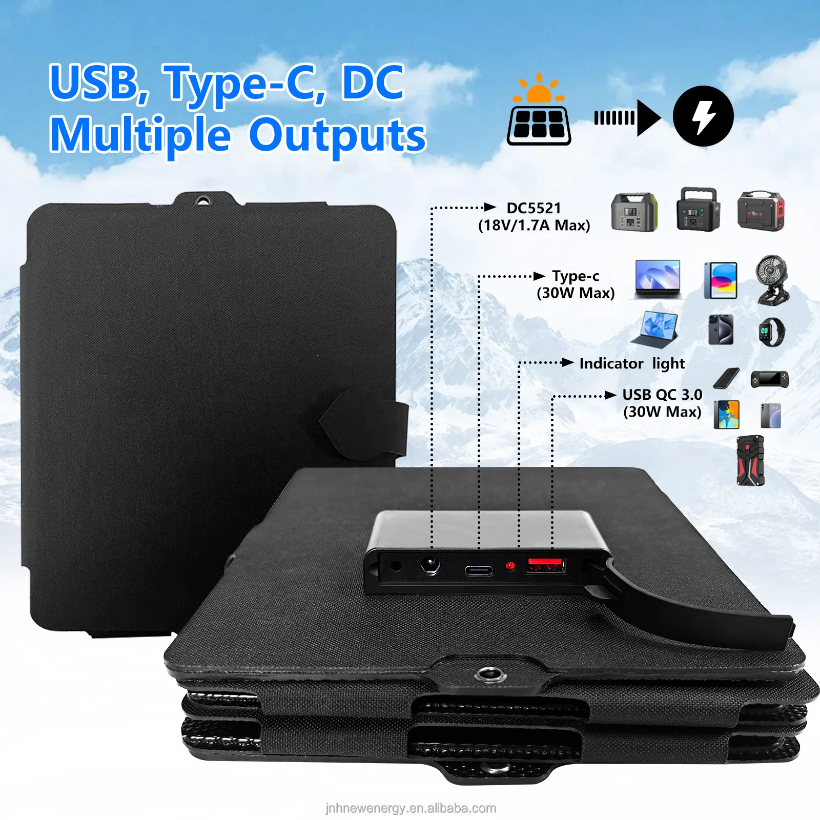 100W Flexible Monocrystalline Silicon Solar Panel 23% Efficiency Curved Surface for RV Boat Car & Rooftop 18V System