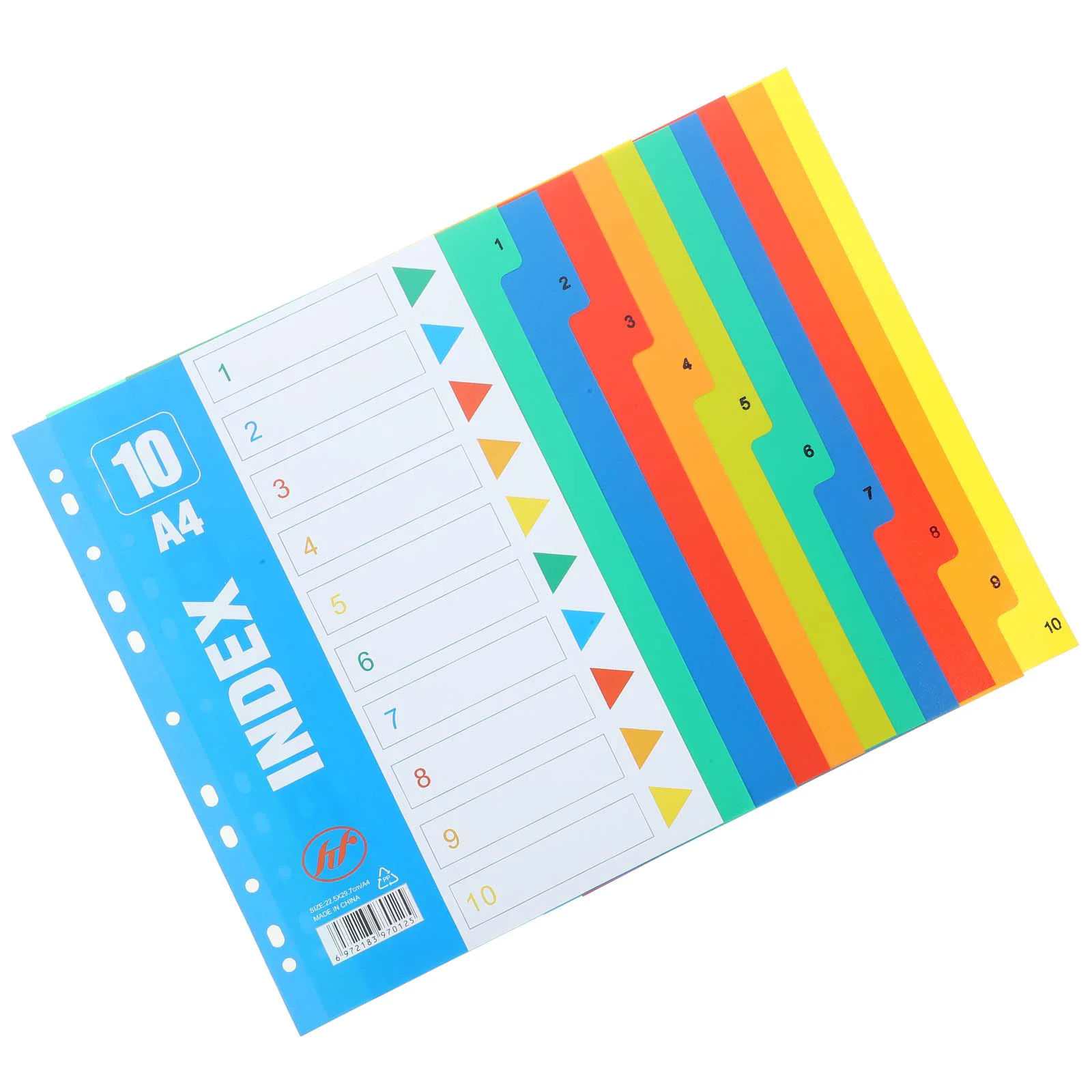 Index Separator Page Dividers For Binder Loose-leaf Markers Splitter A4 Notebook Pp File