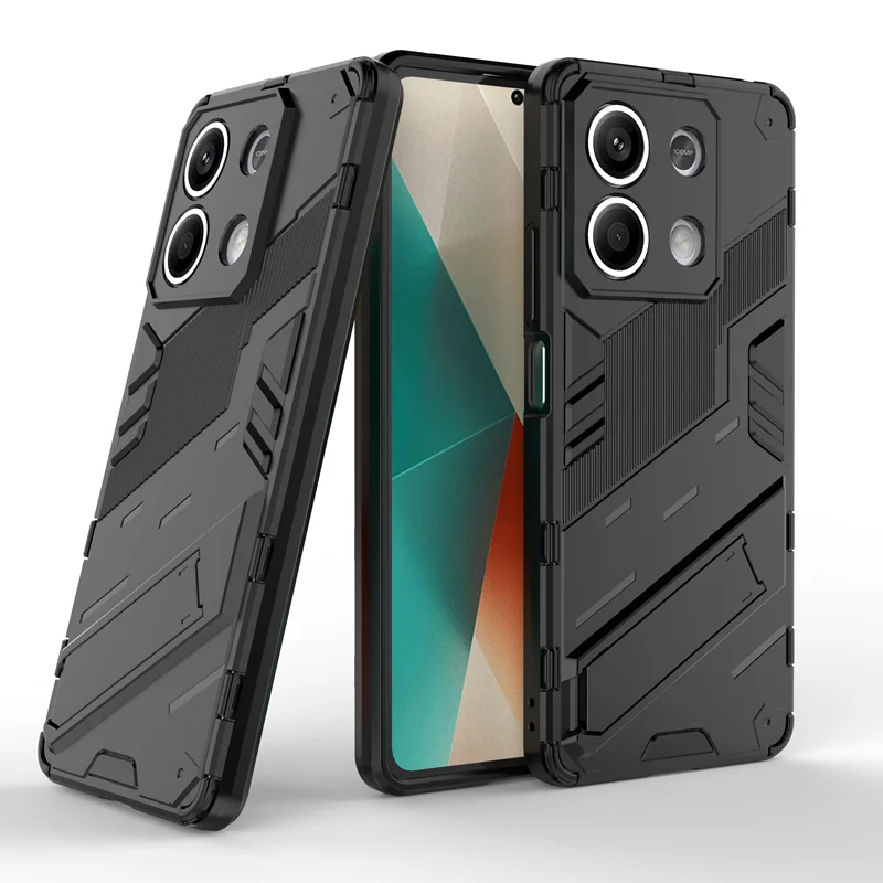 For Redmi Note 13 5G Case Cover Redmi Note 13 Funda Coque Punk Kidstand Armor Shockproof Phone Bumper For Redmi Note 13