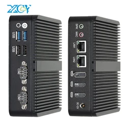 Industrial Mini PC Intel Celeron J6412 N100 DDR4 M.2 NVMe SSD/mSATA/2.5inch SATA 2x COM RS232 2x LAN 3x Display Win10/11 Linux