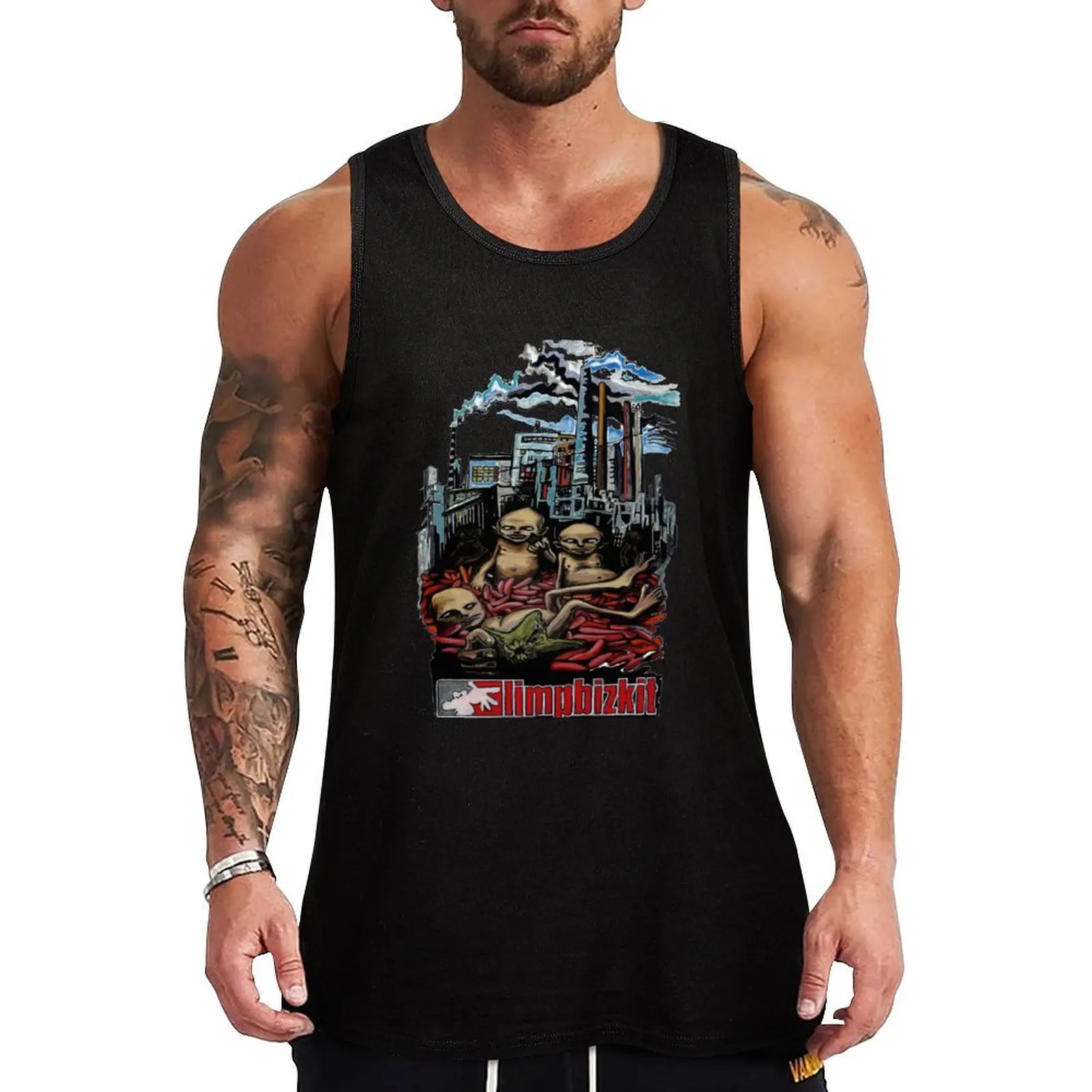 

Limp Bizkit Tank Top plain t-shirt sleeveless vest men sports suits