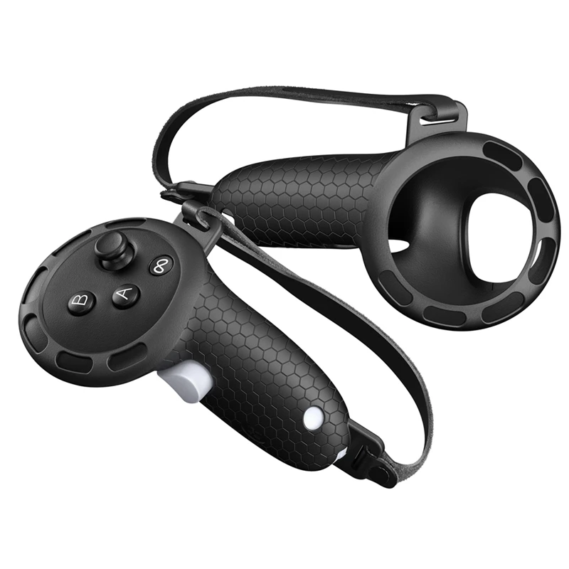 FFYY-Silicone Controller Grip For Oculus Meta Quest 3S Oculus Quest 3 VR Accessories Grips Cover For VR Touch Controllers