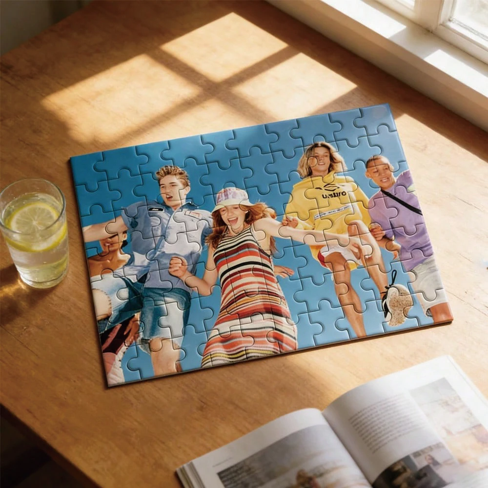 35/300/500/1044pcs Personalized Custom Photo Puzzle Couple Photos Parent-Child Interactive Diy Assemble Game Toy