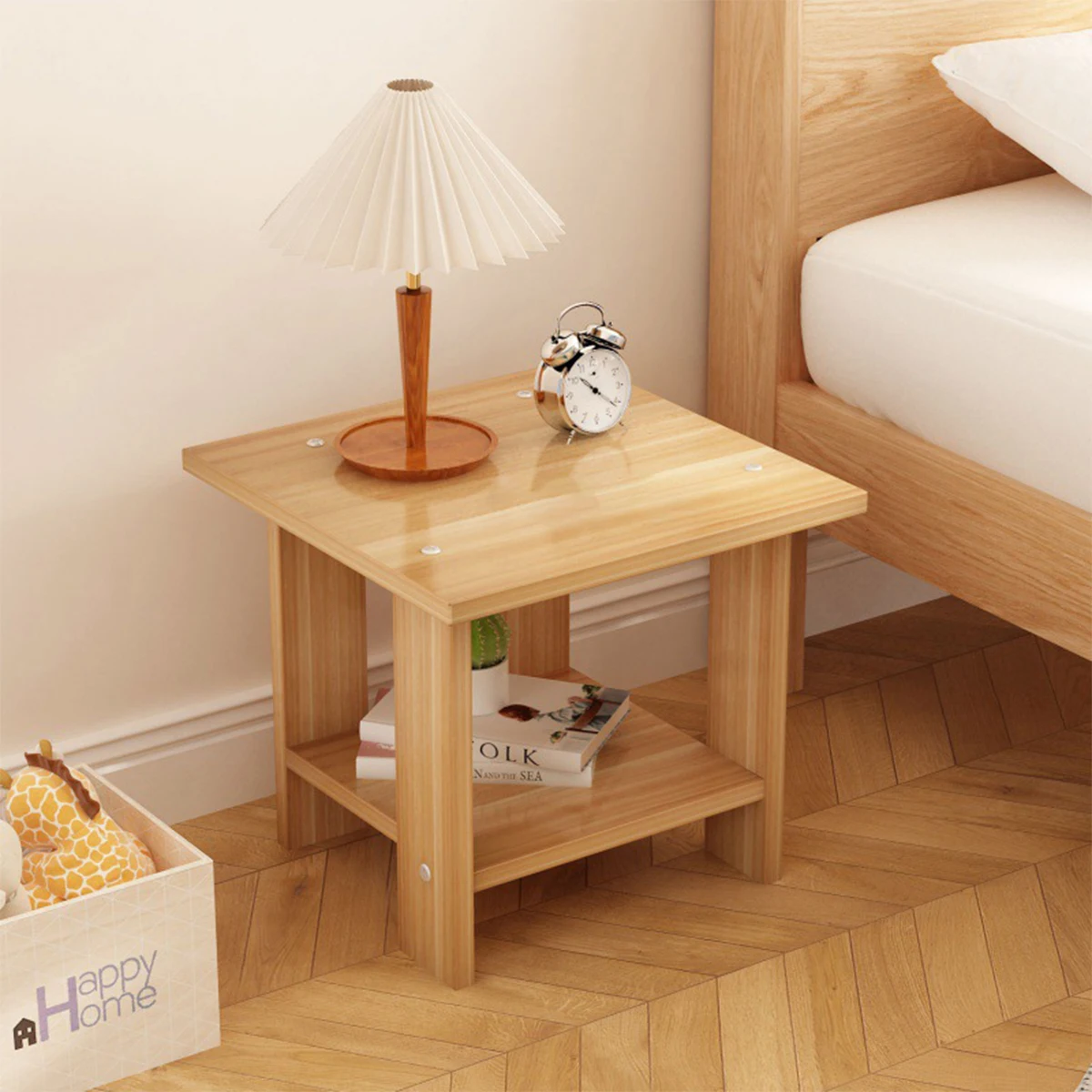 1pc Small Table Home Small Household Coffee Table Bedside Shelf Simple Tea Table