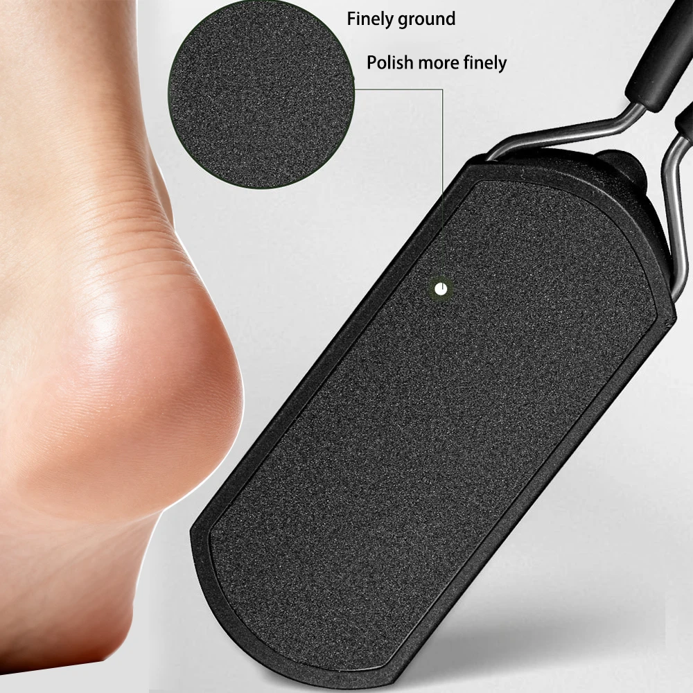 1 قطعة الفولاذ المقاوم للصدأ ملف القدم الاغتصاب الكالس بيليه مزيل الصلب الجلد الميت الحاويات الغسيل لإزالة كعب باديكير سبا أداة