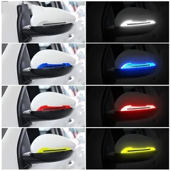 Car Reflective Decorative Stickers Carbon Fiber Door Mirrors Wheel Brow Bumper Bumper Strips Car Accessories Interior