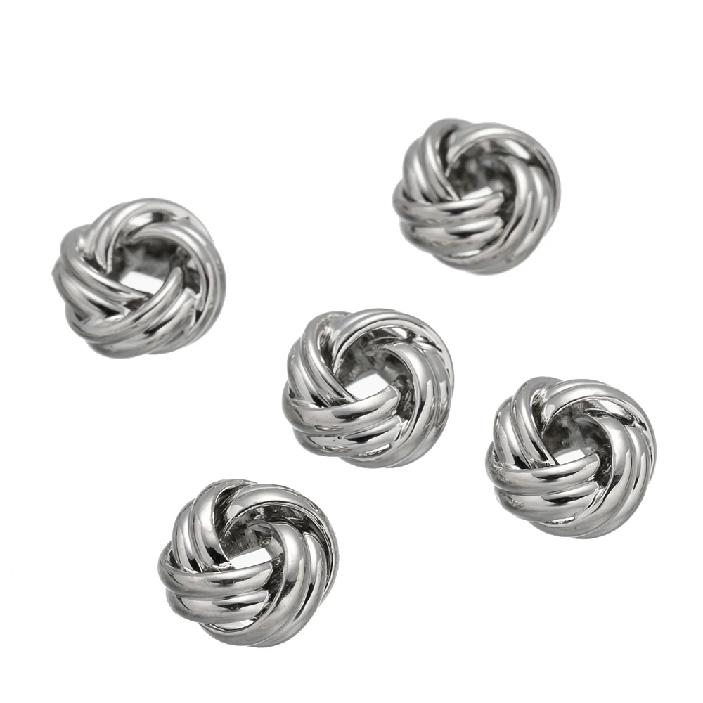 5/10Pcs 14K Golden Plated Brass Weave Round Spacer Beads For DIY Handmade Bracelets Necklaces Jewelry Accessories Wholesale