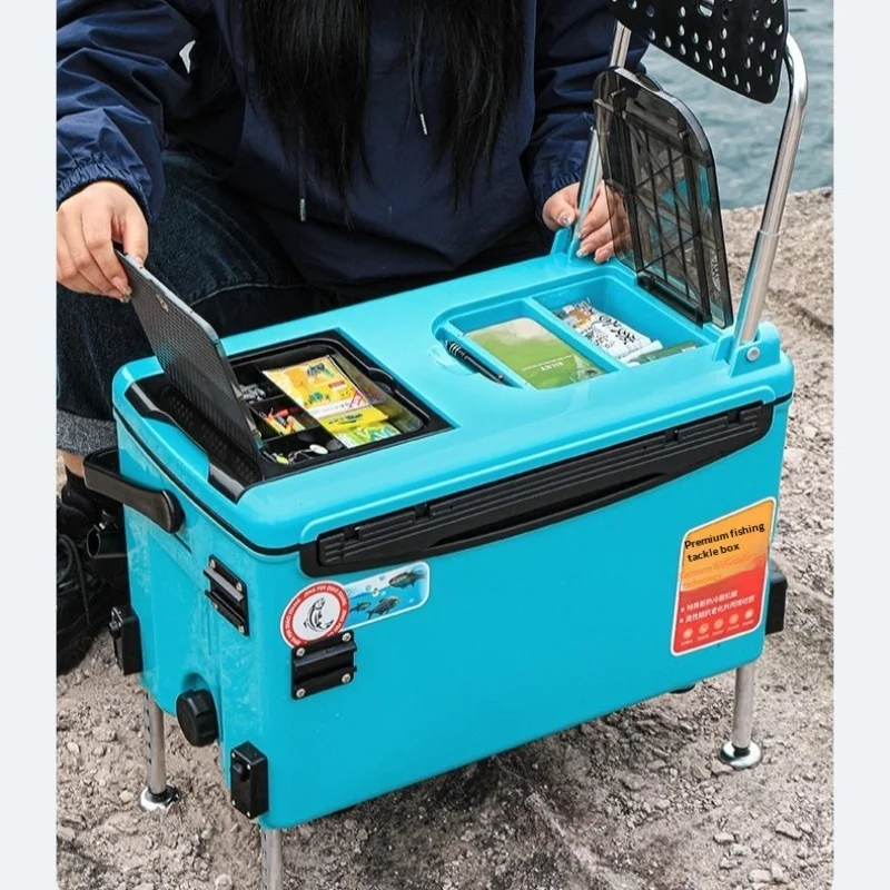 

Ultra Lightweight Multifunctional Fishing Box Complete Set 2025 New Model Portable Sit on Box Tackle Gear Fishing Tackle