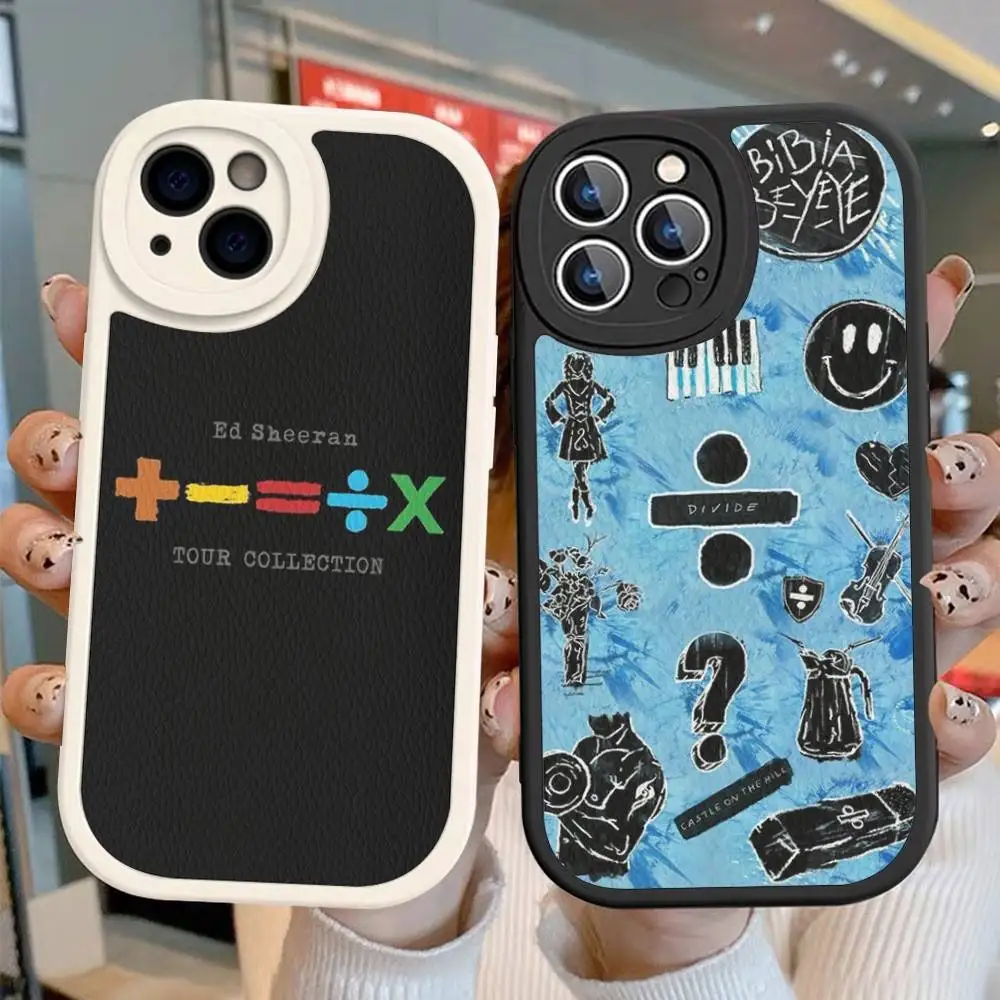 Чехол для телефона Singer E-Ed S-Sheeran из жесткой кожи для iPhone 16, 15, 14, 13, 12, Mini 11, 14 Pro Max Xs X Xr 7, 8 Plus Fundas
