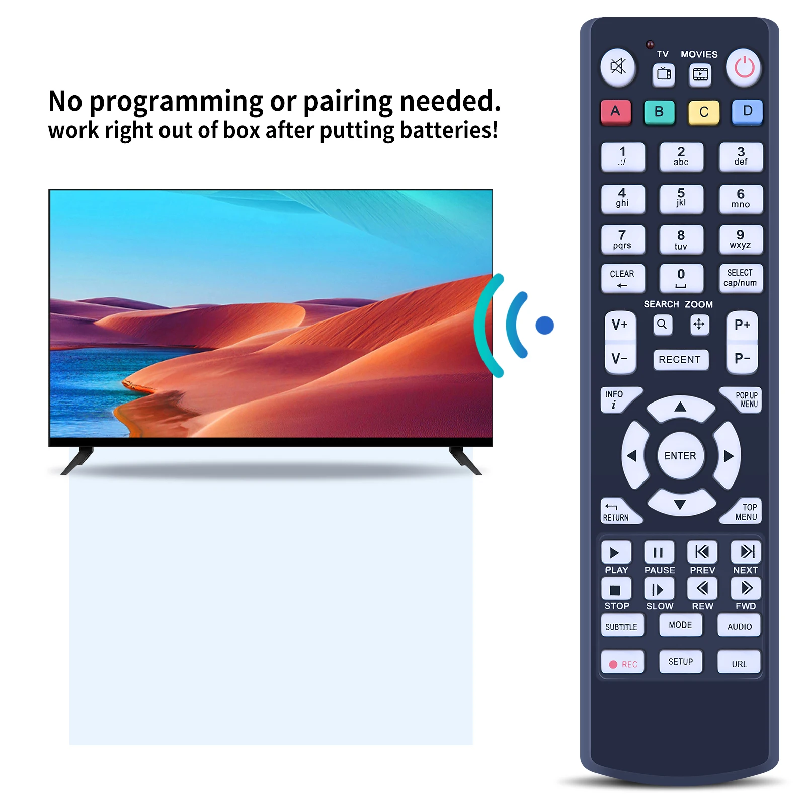 جهاز التحكم عن بعد لـ KARTINA TV Box Micro HD Relax Dune HD 53D TV-101 TV-102 TV-301 TV-303