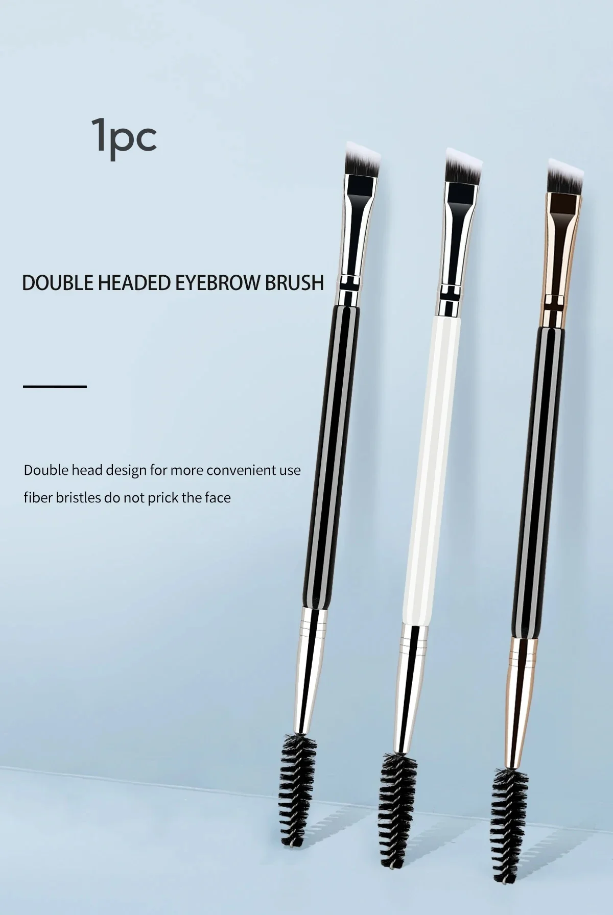 2 in 1 Eyebrow Brush Eyelash Brush Eyeshadow Makeup Brushes Double Ended Eyebrow Brush Comb  Cosmetic Beauty Make Up Tools
