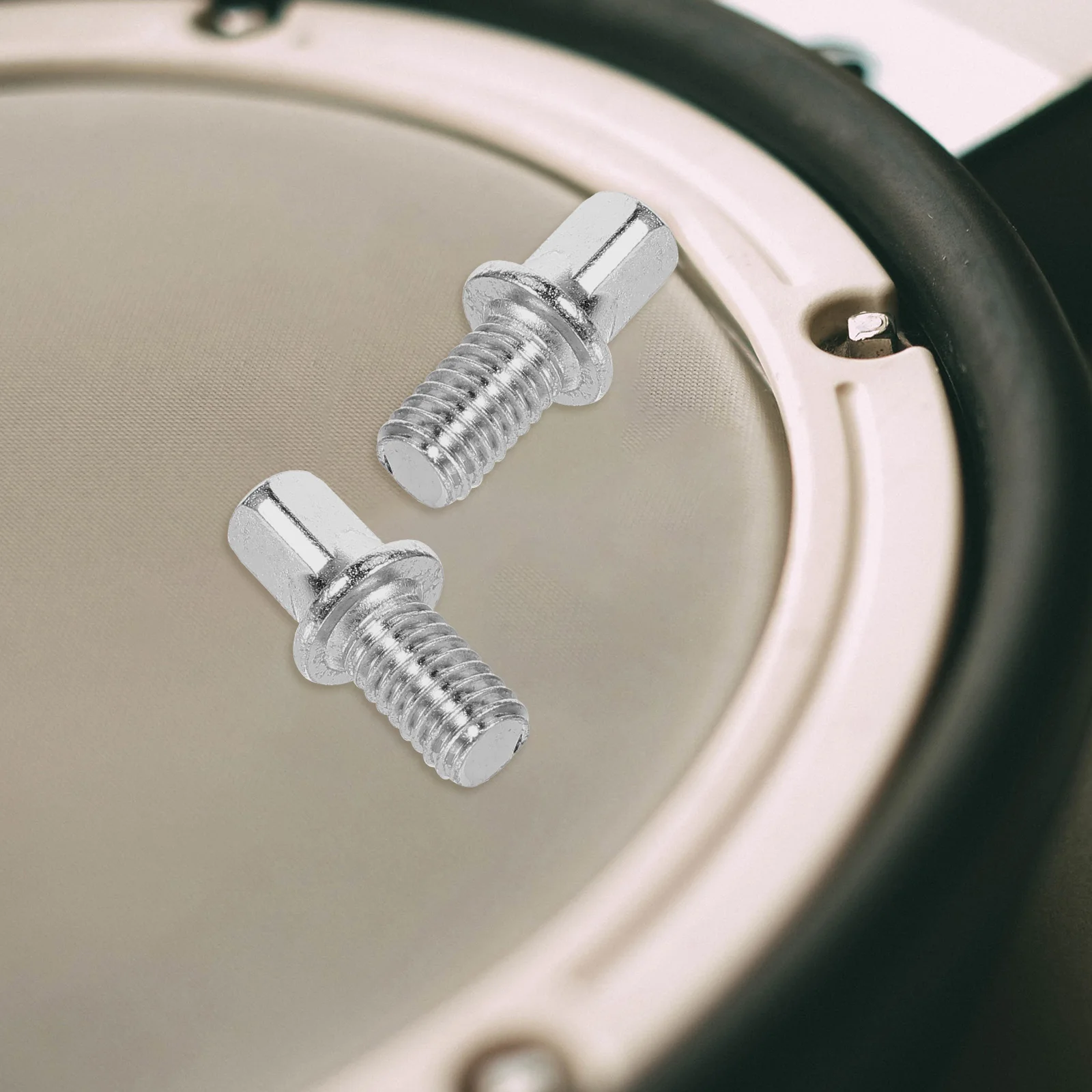 

10pcs Drum M6X10mm Accessories Silver Plated Drum Key Tool Iron Durable Smooth Surface Precise Size Easy Install