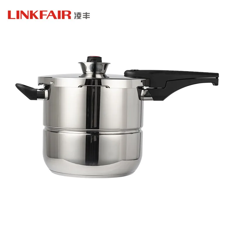 

LINKFAIR High Quality Explosion Proof Pressure Cooker 304 Stainless Steel Suitable Gas Induction Cookers Household Appliances