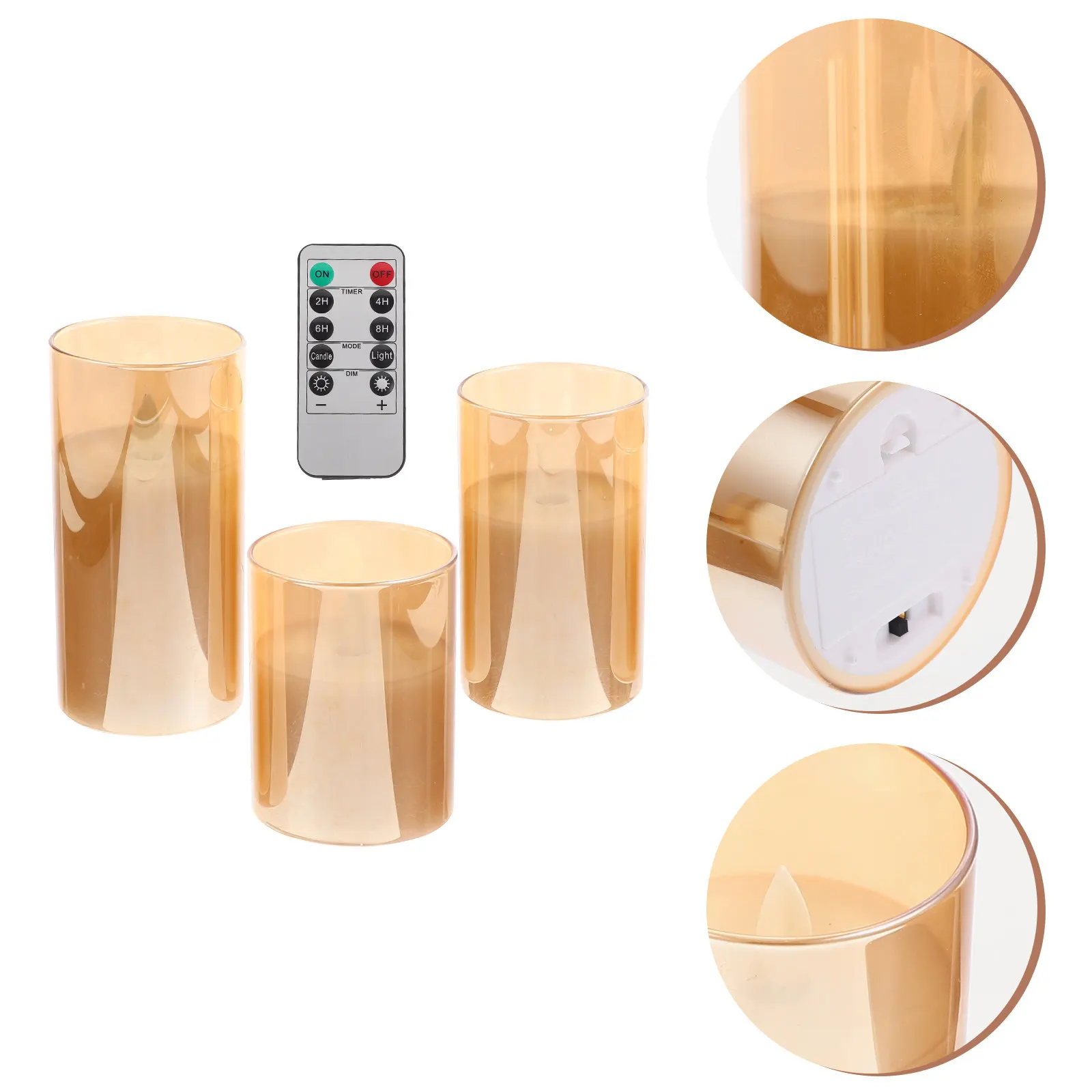 1Set LED Electronic Lamp Simulated Flameless Electric Light Party Decor Home Wedding Festival Ambient Lighting