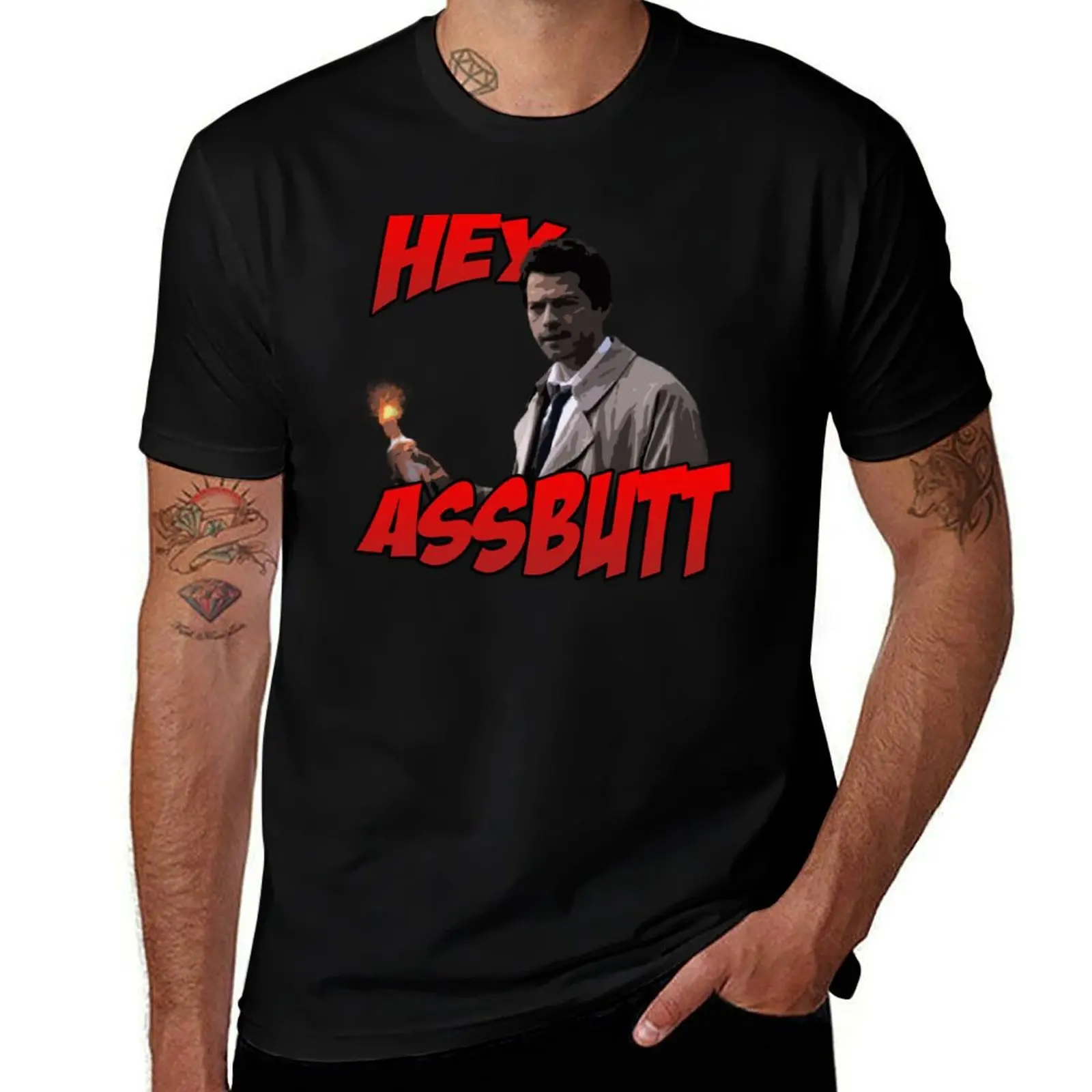 

Hey Assbutt Sticker T-Shirt man tshirt t shirt man luxury t shirt custom print T-shirt