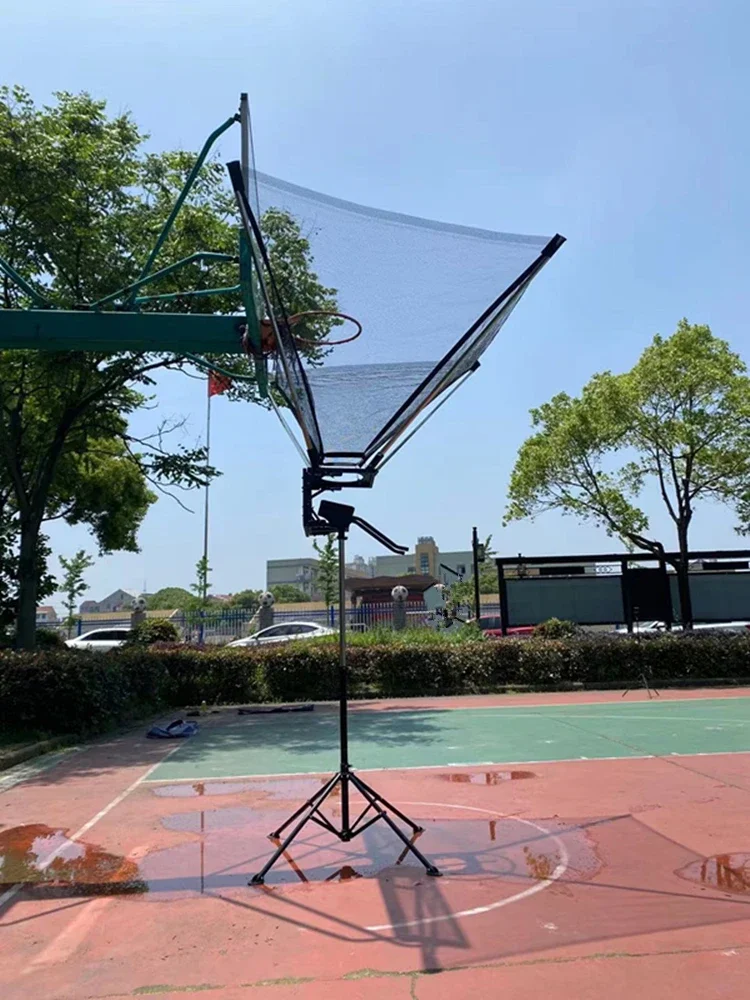 Shooting trainer Return net Pitching machine Free pick-up portable continuous pitching track serve