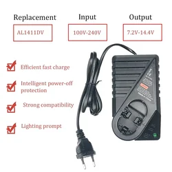 EU PLug AL1411DV NI-MH NI-CD Battery Charger for Bosch 7.2V 9.6V 12V 14.4V Battery GSR7.2 GSR9.6 GSR12 GSR14.4 Fast Charger