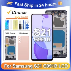 Tested S21 For Samsung For S21 5G G991 G991B G991W G991U LCD Display Touch Screen Digitizer Assembly Replacement