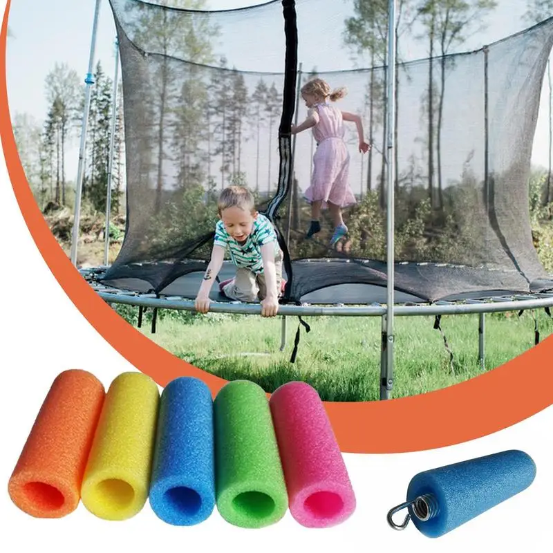 Trampoline Pole Foam Sleeves Trampolines Poles Foam Sleeve Protective Cover Enclosure Foam Bright Waterproof Trampoline Spring