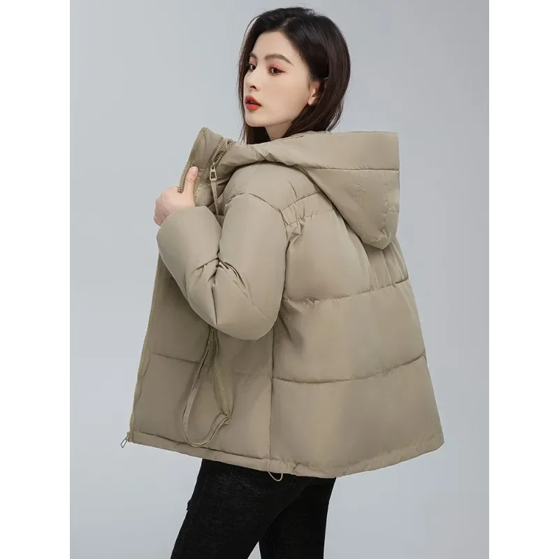 plus size women's winter down jacket short loose padded jacket hooded coat. puffer jacket  parkas  casaco puffer feminino 2023