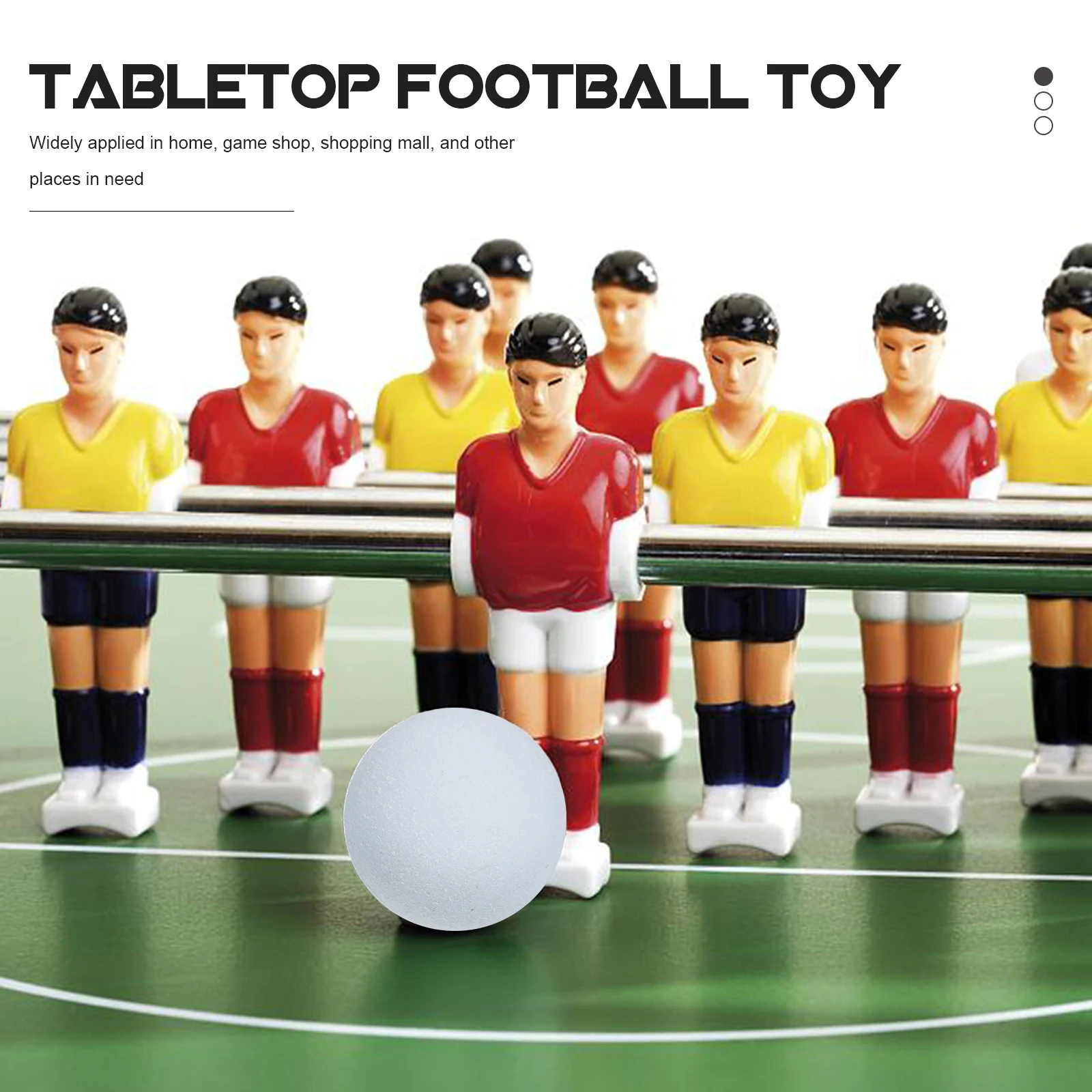 

3pcs Foosball Table Soccer Balls Mini Professional Replacement Wear-Resistant Portable Accessories for Kids Room Home