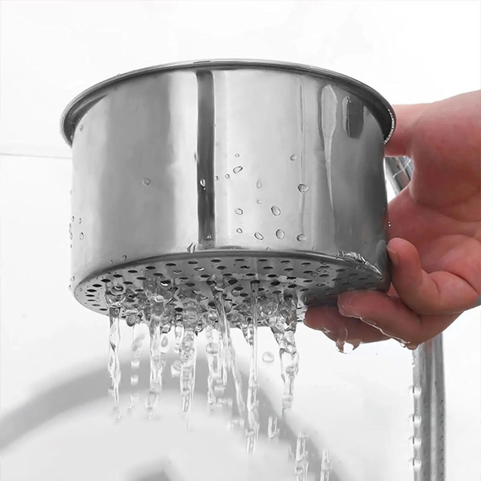 Multi-functional Drain Basket Stainless Steel Corner Sink Strainer Kitchen Sink Drain Basket Swan Kitchen Filter for Washing