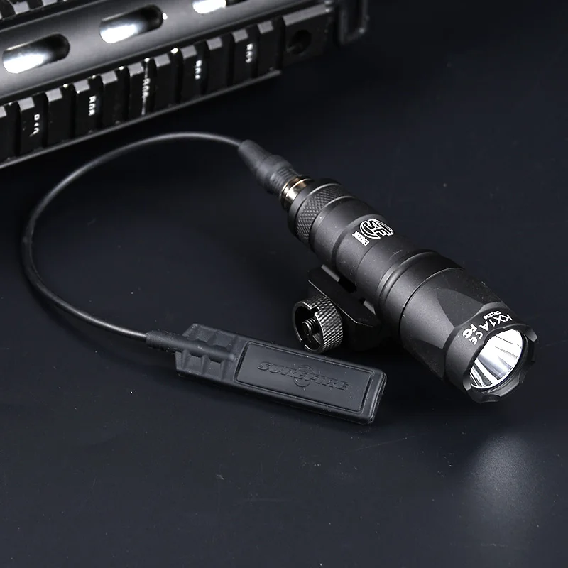 

WADSN Surefir M300A M300 Tactical Flashlight Mini Weapon Scout Hunting LED Light Fit 20mm Rail Momentary Constant on Picatinny
