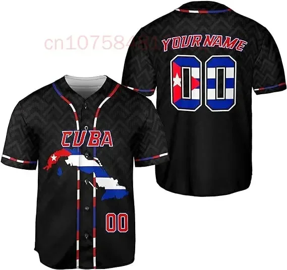 2025 New Custom World Baseball Jersey Cuba Adults Sports Baseball Classic Shirts Printed Personalized Name Number for Men