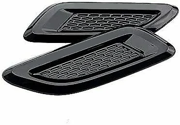 Gloss Black Dummy Hood Vent Slat Air Wing Trim For Range Rover Evoque 2011-2018 Car Exterior Accessories Hood Air Vents Stickers