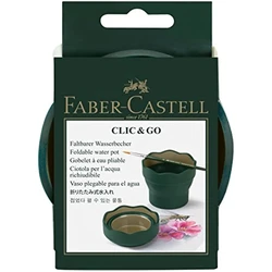 Faber Castell-Seau de brosse de lavage télescopique évolutif, tasse de stylo de lavage d'art, tasse d'eau pliante, fournitures d'art de peinture de croquis, E27