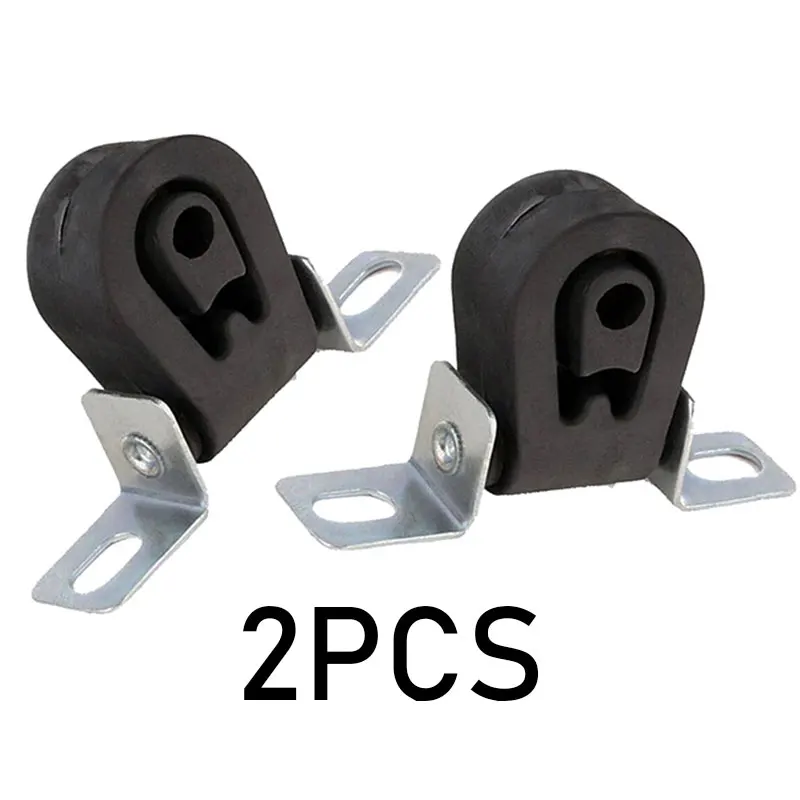 Exhaust Muffler Rubber Hanger With Metal Mount Bracket 2Pcs For VW Golf 3 Vento Cabrio Exhaust Pipe Hanging Support Spare Parts