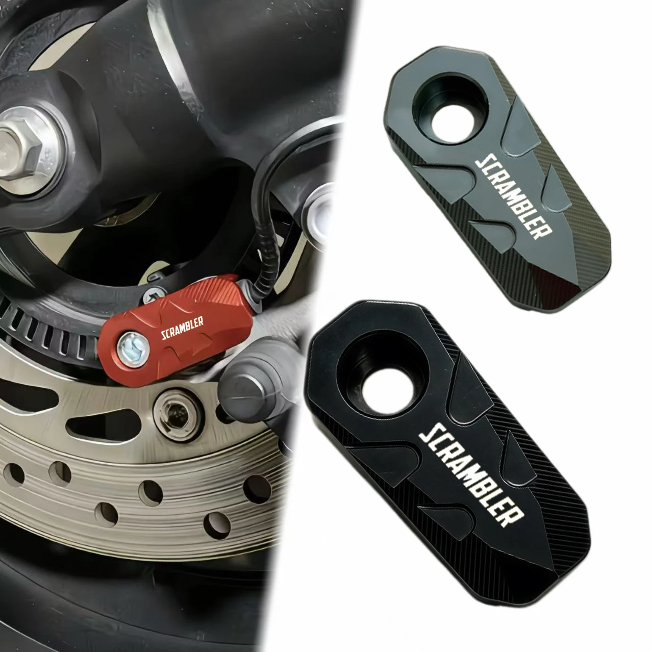 For Ducati Scrambler 800 1100 ICON 800 Desert Sled Motorcycle CNC Aluminum Front Rear Wheel ABS Sensor Protection Guard Cover
