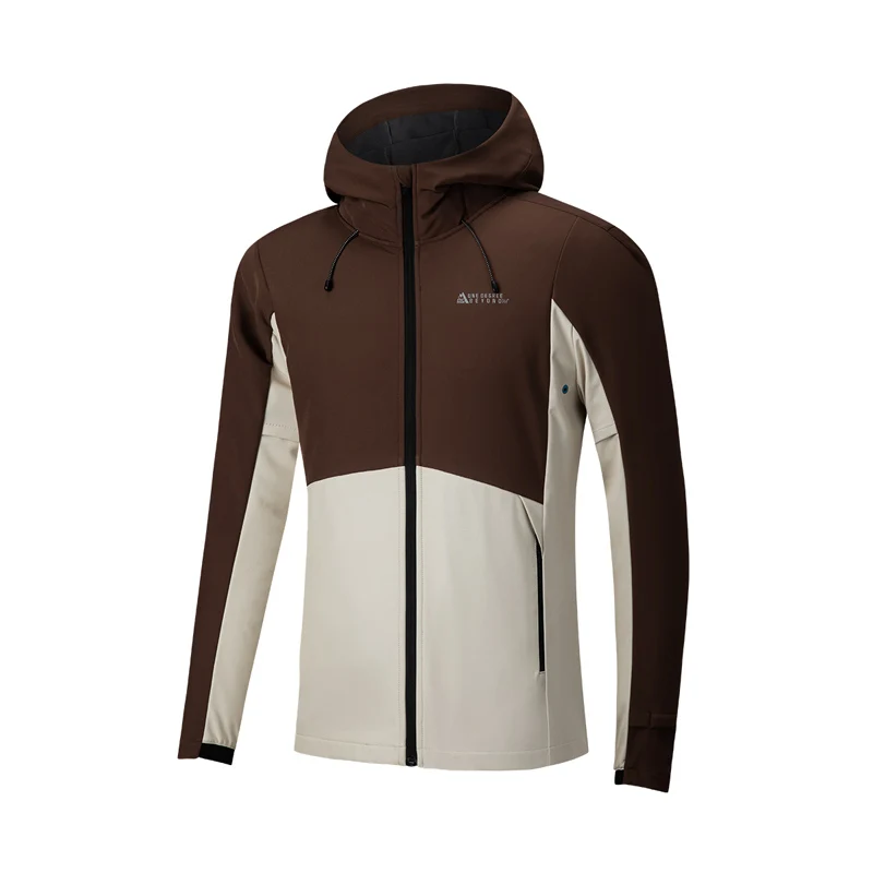 

36° Men's Running Jaet Spring 2025 Fce Lined Windproof Waterproof Four Protection Woven irt Profional Racing Coat