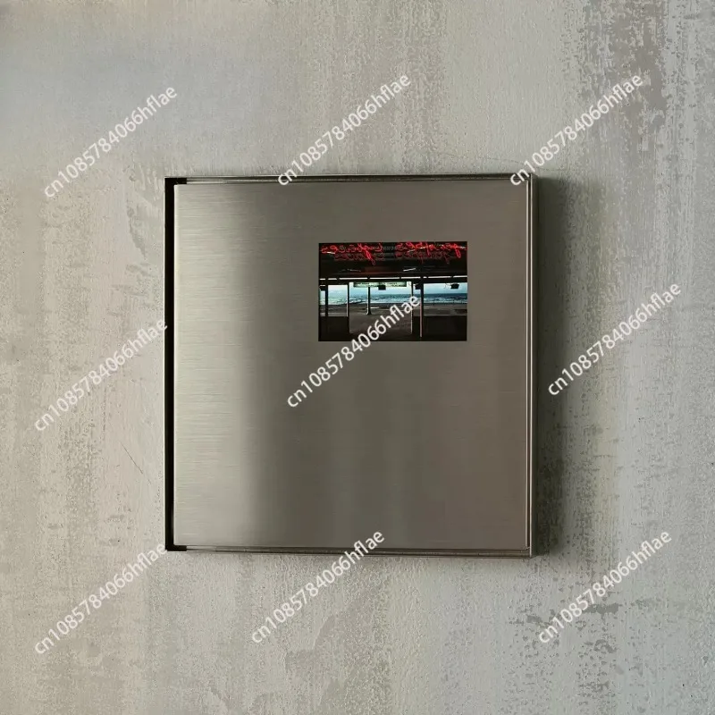 Premium Matte Stainless Steel Photo Frame, Bauhaus Style Metal Picture Display Frame for Home Art Decor (Picture Not Included)