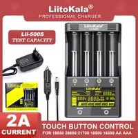 Liitokala Lii-M4S Lii-500 Lii-PD4 Lii-500S LCD 3.7V 18650 18350 18500 21700 20700 14500 26650 AA NiMH Lithium-Battery Charger