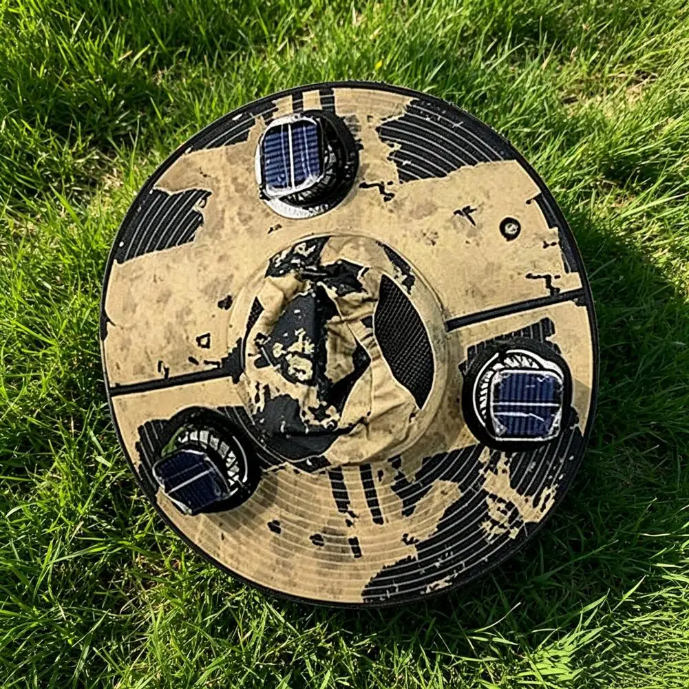 Sun Protection Hat with Fan Solar Fan Hat Portable Sun Hat with Built-in Fan Solar Powered Outdoor Cap Upf 50 for Hiking