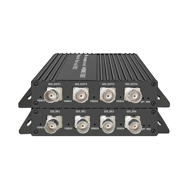 Hd SD 3G Fiber Converter Video Transmitter 10Gbps LC Video Fiber SDI 4-Channel Optic Transmitter